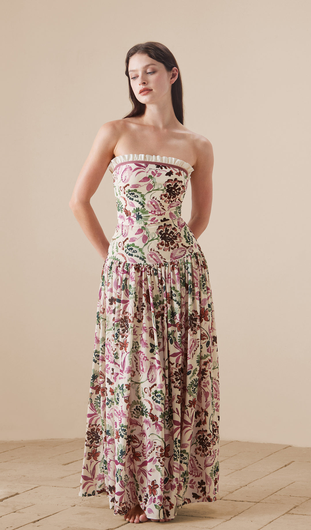 ANNABELLE Flowy Maxi Beach Skirt