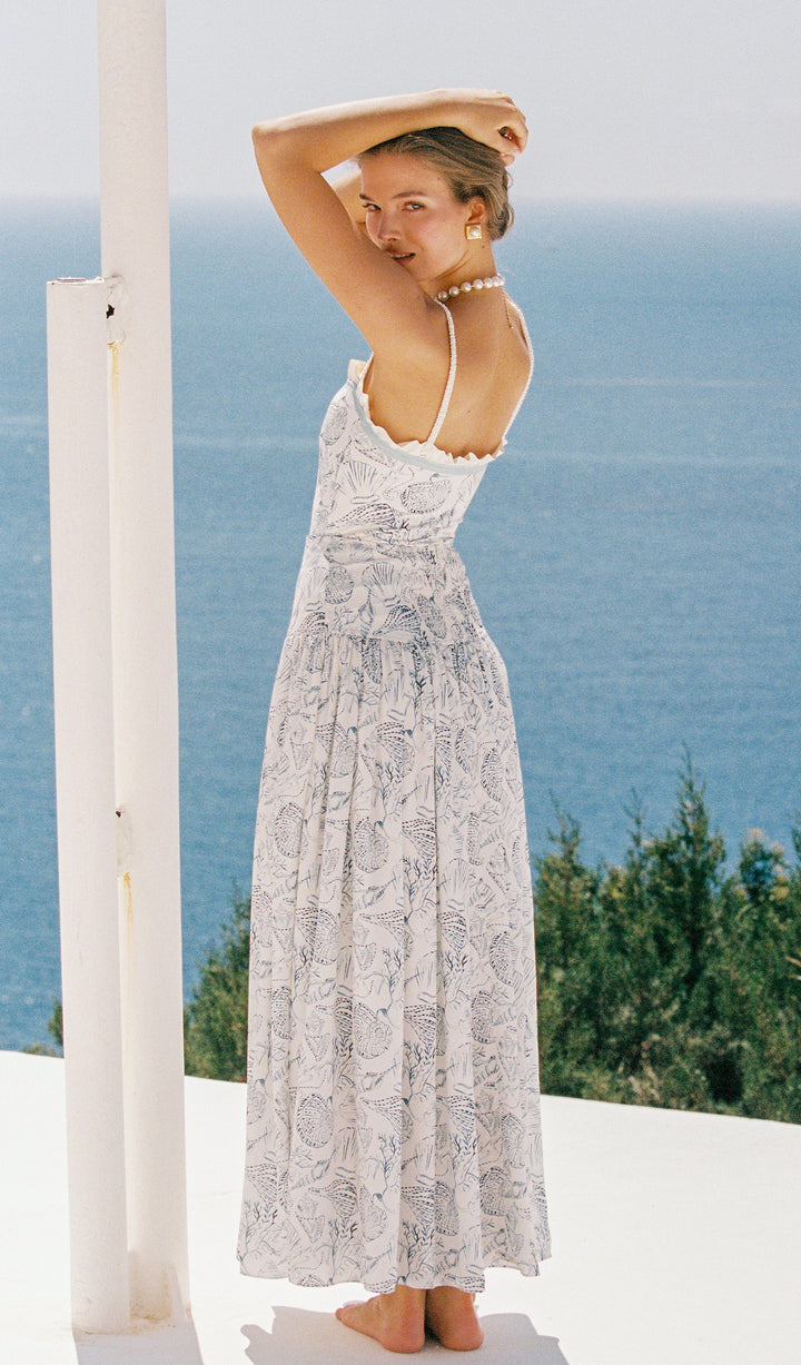 CLAIRE Flowy Maxi Beach Skirt