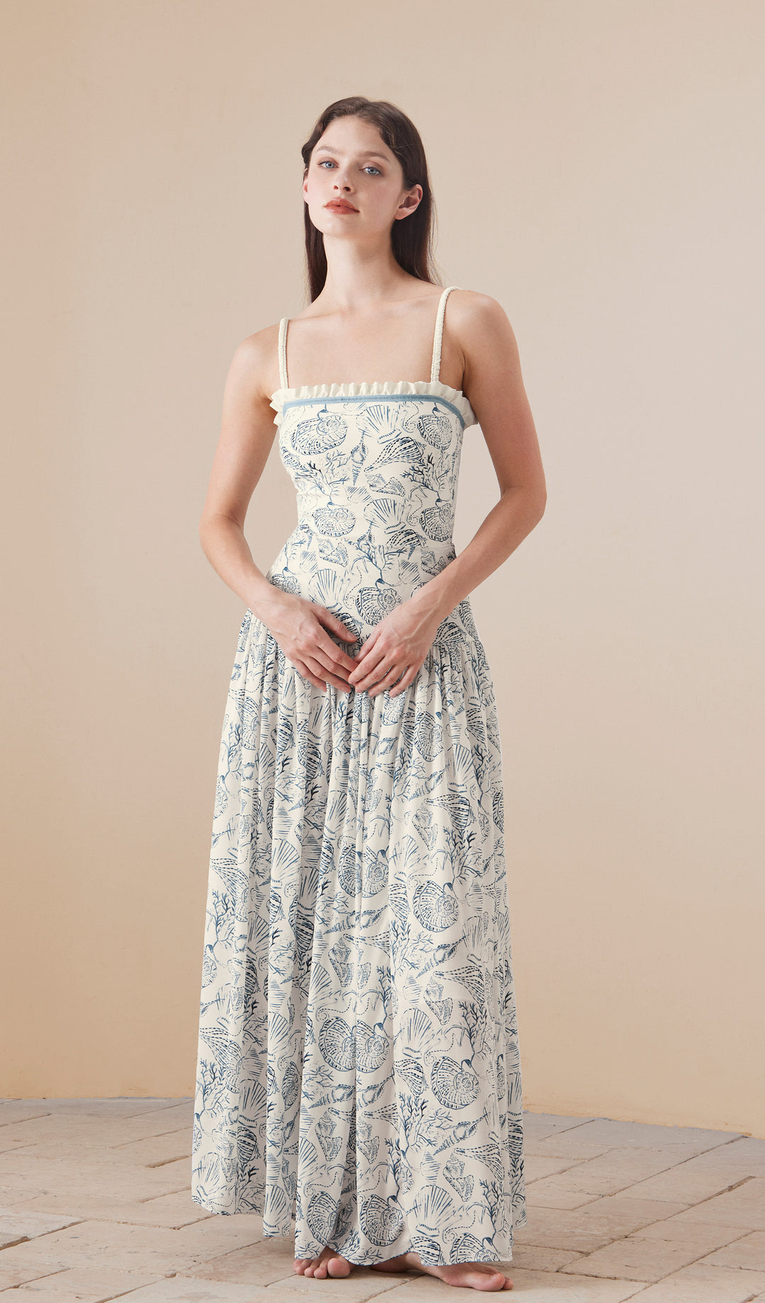 CLAIRE Flowy Maxi Beach Skirt | Visual Mood S CLAIRE Flowy Maxi Beach Skirt | Visual Mood S