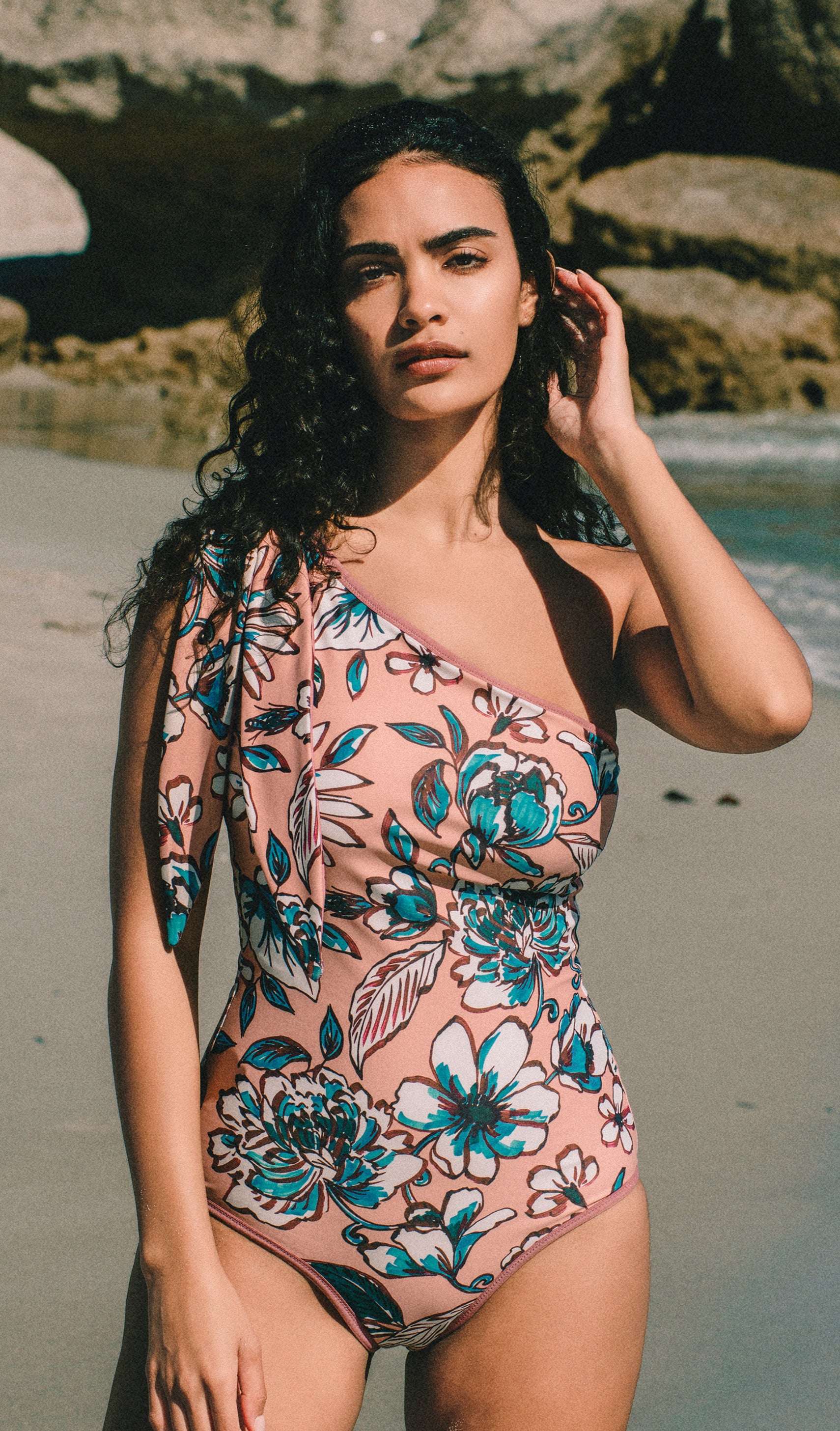 Karina Reversible One-Shoulder One Piece Swimsuit | Visual Mood