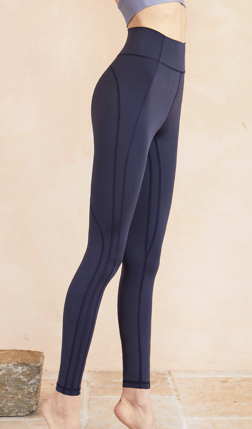 LYLA High Waist Yoga Pants - Dark Blue