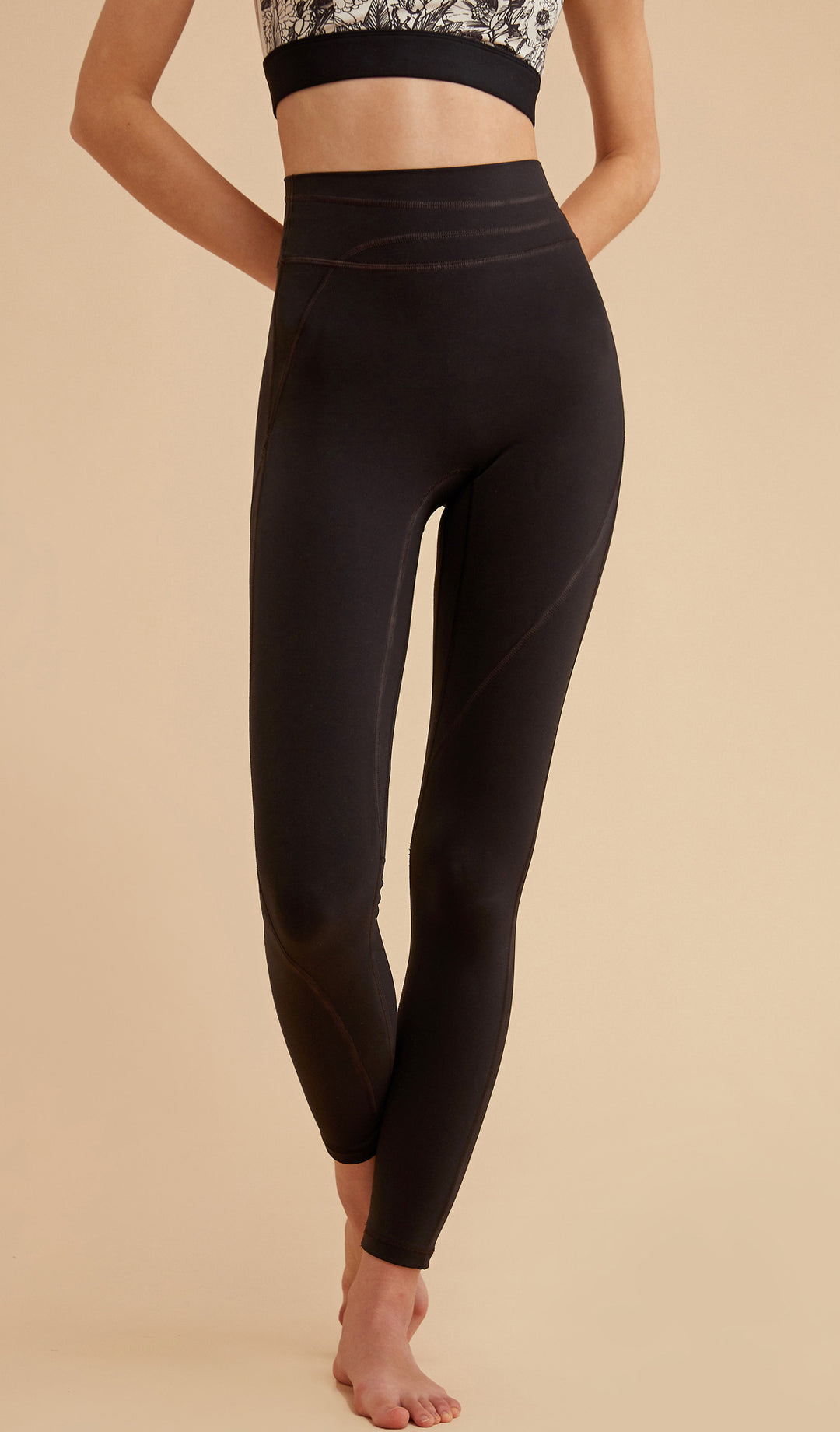 LENA High Waist Yoga Pants - Black