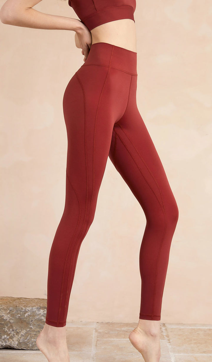 LYLA High Waist Yoga Pants - Red