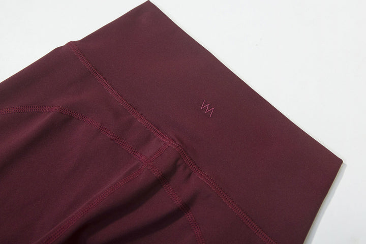 LYLA High Waist Yoga Pants - Dark Red