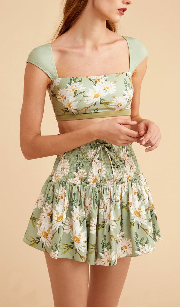 Shirred Skort