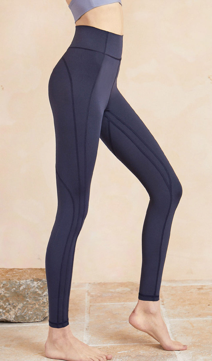 LYLA High Waist Yoga Pants - Dark Blue