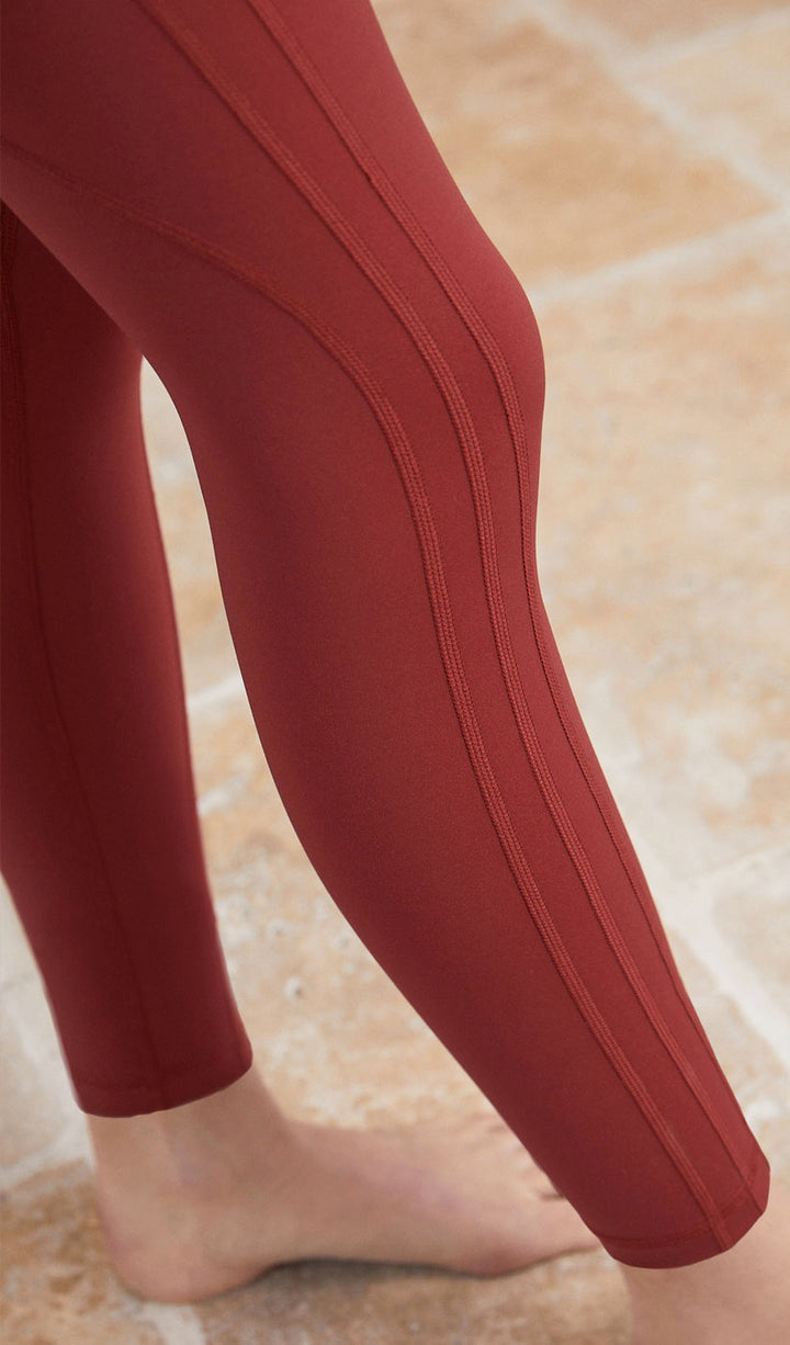 LYLA High Waist Yoga Pants - Red