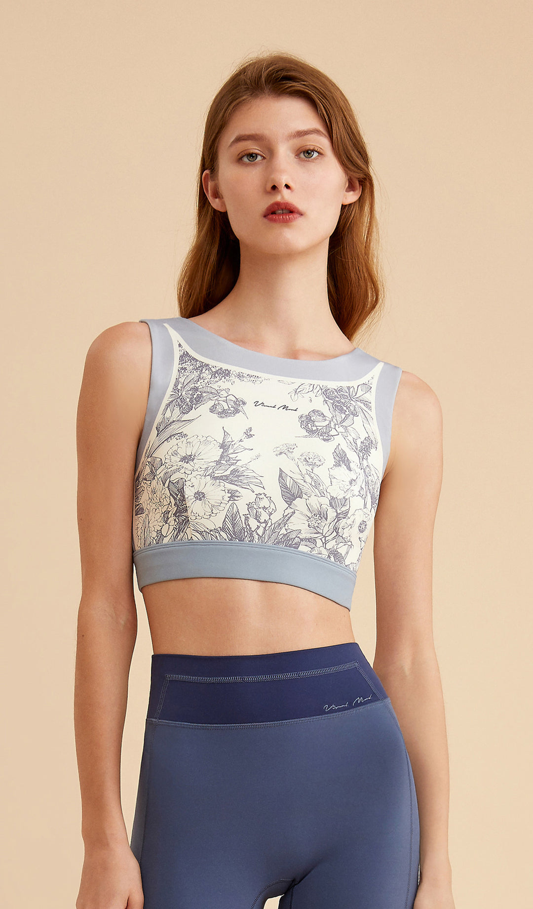 Longline Sports Bra Yoga Top - hope road – Abstract Dress