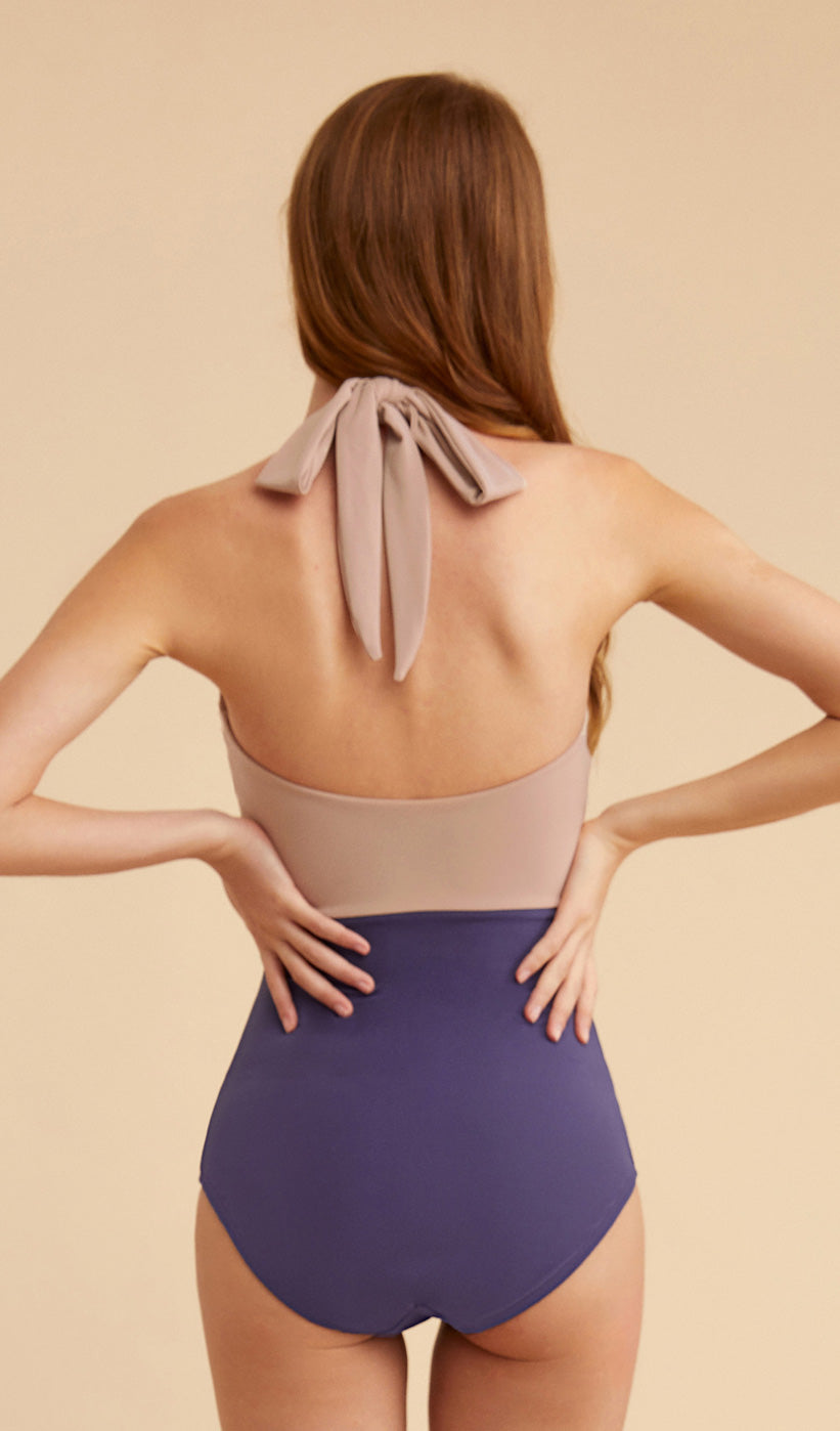 WILLOW Halter Neck One Piece Swimsuit