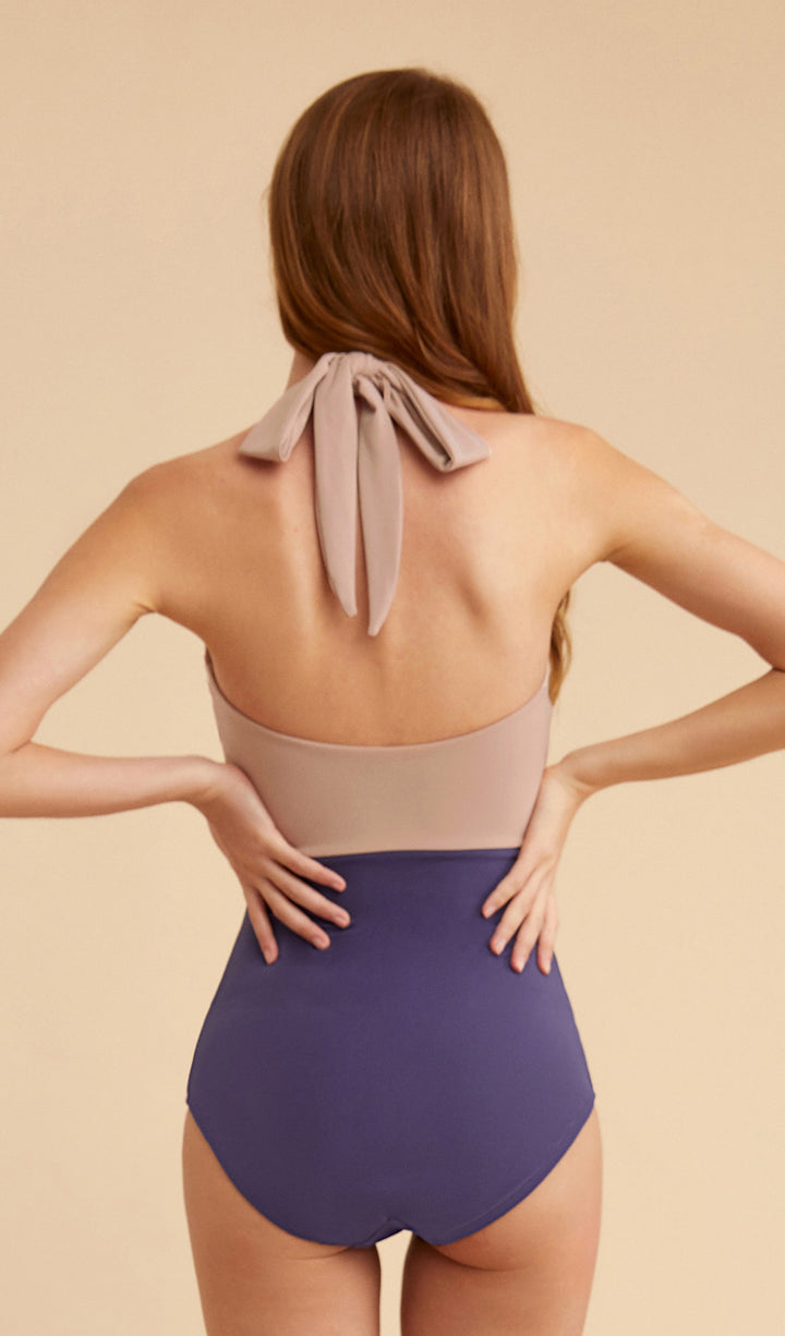 WILLOW Halter Neck One Piece Swimsuit